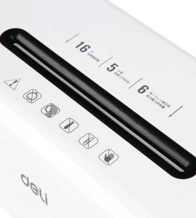 Deli 9921 Destructeur de Papier - Sécurité Maximale pour Vos Documents